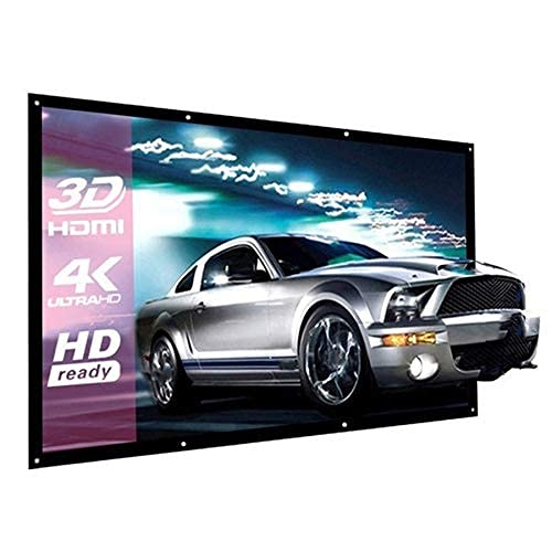 HEYABAE 100'' 3D HD Projector Screen 16:9 Home Cinema Screen Foldable Outdoor Projector Screen for Home Cinema Accessories