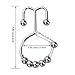 Moldiy Shower Curtain Rings Hooks with Stainless Steel Double Glide Polished Chrome, Set of 12