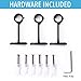 Rose Home Fashion 1 Inch Curtain Rods with Cap Finials 72 to 144-Inch, 1 Inch Curtain Rod, 1 inch Curtain rods, Rustic Curtain Rod, Curtain Rods for Windows 66 to 120 Inch: Black