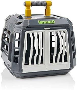 untamed raptor with cage