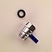 KES® Solid Brass Shower Head Shut Off Valve with Long Blue Swith, Chrome