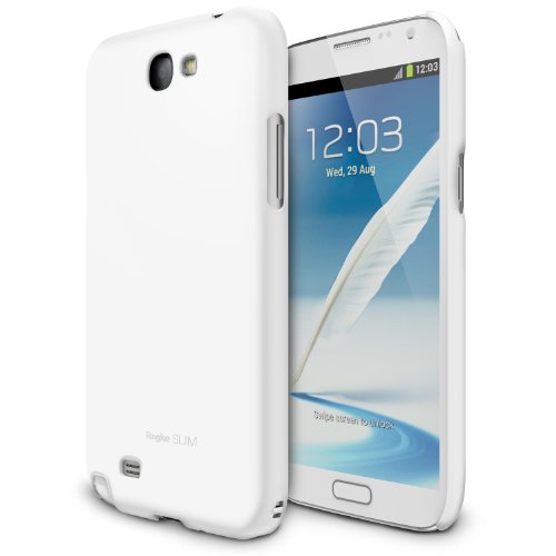 [LF White] Samsung Galaxy Note 2 Ringke SLIM LF Premium Hard Case AT&T, Verizon, Sprint and Unlocked - Eco Package [REVISED VERSION]