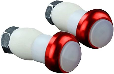 YUYUGO 1 Pairs Bicycle Handle Bar LED Turn Signal Night Keep Safety Mountain Cycling - Handlebar End Plug LED Red Warning Indicator Light Lamp Flashlight