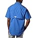 Columbia Men's Bahama II UPF 30 Short Sleeve PFG Fishing Shirt, Vivid Blue, Medium
