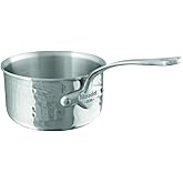 Mauviel M'ELITE Hammered 5-Ply Sauce Pan With Cast Stainless Steel Handle, 3.4-Qt