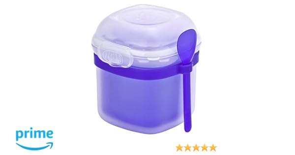 Smash Nude Food Movers Yogurt Mover, plástico, Morado, 10 x 10 x ...