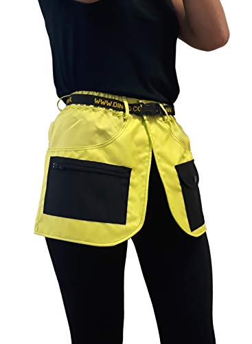 DINGO Dog Training Belt for Sports, Agility, Fetch, Obedience, Heel Command Lessons, Nosework, Behaviour Teaching, Trainer Belt Many Pockets Lime Fruit S 16451-2
