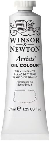 Winsor & NewtonArtists Oil Color Paint Tube, 37ml, Titanium White by Winsor & Newton