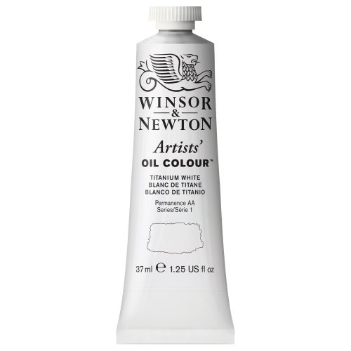 Winsor & NewtonArtists Oil Color Paint Tube, 37ml, Titanium White by Winsor & Newton