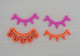 Unicorn Eyelashes 100 with Plunger Fondant Cutter (1.5 x 0.6 inches)