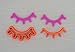 Unicorn Eyelashes 100 with Plunger Fondant Cutter (2 x 0.9 inches)