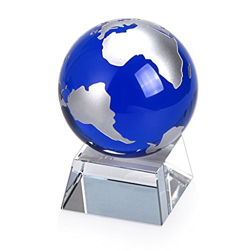 Ownmy Blue Earth Ball 315 Inch Crystal Globe Sphere Globe