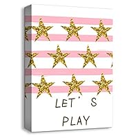 signwin-Canvas Wall Art-Pink for Little Girl-Canvas Prints Home Artwork Decoration for Kids Bedroom - 12x18 inches