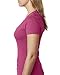 Next Level Apparel 6640 CVC Deep V-Neck Tee - Raspberry, 2XL