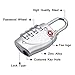 TSA Approved Luggage Locks TSA Combination Lock, Blingco 4 Digit Combination Padlocks for Travel Luggage Suitcase Backpack School Gym Locker Baggage Case Locker (Silver 2 Pack)