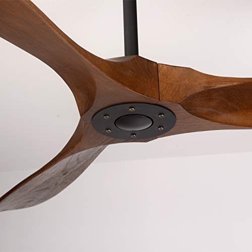 60" Outdoor Ceiling Fan Without Light, DC motor quiet energy saving, 3