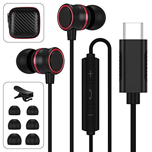 COOYA USB C Headphones for Samsung S22 Ultra inEar Earbuds with