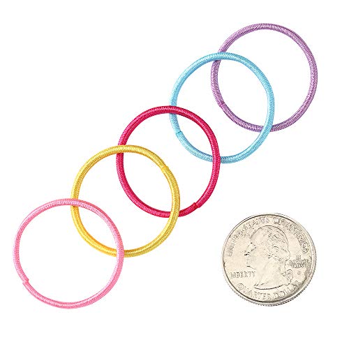 image for Sell on sky Premium 200 PCS Elastic Hair Ties, Multi-color Ouchless Po