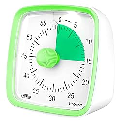 Yunbaoit Visual Timer with Night Light, 60-Minute