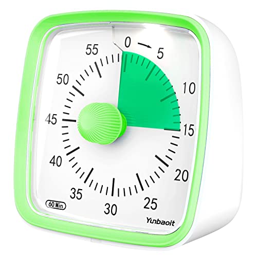 Yunbaoit Visual Timer with Night Light, 60-Minute