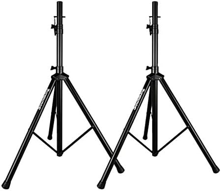 ポケット付きスピーカー三脚 高さ調節可能 39インチから70 2インチ 耐久性の