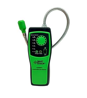 High Sensitive Combustible Gas Leak Detector LED Indicator Flexible Testing Probe Sound Light Alarm Methane Propane Flammable Gas Meter: Amazon.com: ...