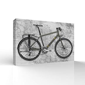 Wall26-Canvas Wall Art-Outdoor Bike-Giclee Painting Wall Bedroom Living...