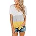 haoricu Women Blouse, Summer Women Casual Short Sleeve Patchwork Lace Solid Top T-Shirt