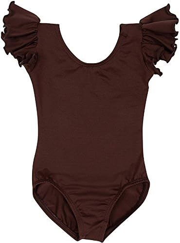 Leotard Boutique Flutter Short Sleeve Dance Leotard | Ruffle Leotards Toddlers and Girls Sizes from Extra Small - Youth