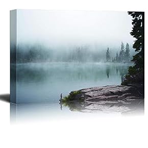 Mist on The Top of The Lake in Mountains