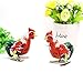 ARTCLUB Jumping Rooster, Cock Metal Animal Winds Up, Steel Tin Toy Collection