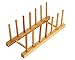 Bamboo Plate Rack For Cabinet With Gift Box, Kitchen Storage Holder Stand for Dish / Bowl / Pot Lid / Sheet Pans /Cutting Board by HTB (1 PCS)