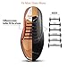 Coolnice No Tie Dress Shoe Laces for Men and Women, Silicone Waxed Thin Oxford Round Elastic Shoelaces (Brown)