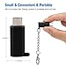 USB C to Micro USB Adapter 4 Pack, Micro USB Male to USB Type C Female Converter Charger Connector with Keychain fit Power Bank Digital Camera Samsung Galaxy S7 Edge LG G4 Nexus 5 6 Android More