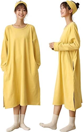 Amazon ムニー ワンピース レディース 冬 春 5色 S M L Ll 3l 4l パジャマ 部屋着 ワンピース チュニック 通販