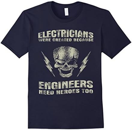 Men's Electricians were created because Engineers need heroes too! Medium Navy