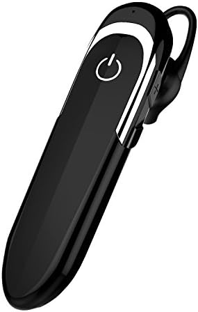 BORUL Wireless Bluetooth Headphones with Microphone Noise Cancelling Single HD Stereo Sweatproof Earbuds Headsets Voice Prompt for Easy Hands-Free Calling and Battery Indicator (Black)