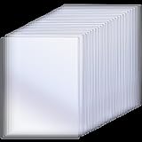 25 Pcs 8 1/2" x 11" Rigid Print Protectors Clear