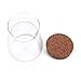 MuciHom Glass Jar with Cork Lid 25/38oz - Set of 2, BPA Free High Borosilicate Glass Food Storage Container Cookies Jar Containers with Cover