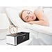 XREXS DY-27 Portable Wireless Bluetooth Stereo Speakers with Radio and Alarm Clock Built-in Microphone Hands-free for iPhone iPad Laptop Black