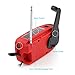 GJT Emergency Solar Hand Crank Self Powered AM/FM NOAA Solar Weather Radio with LED Flashlight,1000mAh Power Bank for iPhone/Smart Phone