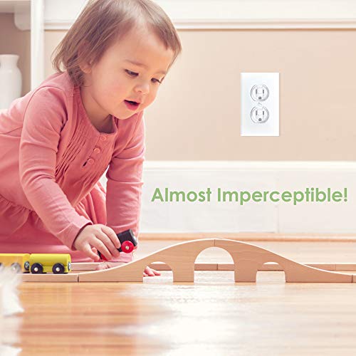 image for Wappa Baby Clear Outlet Covers - Value Pack 50 Count Premium Quality -
