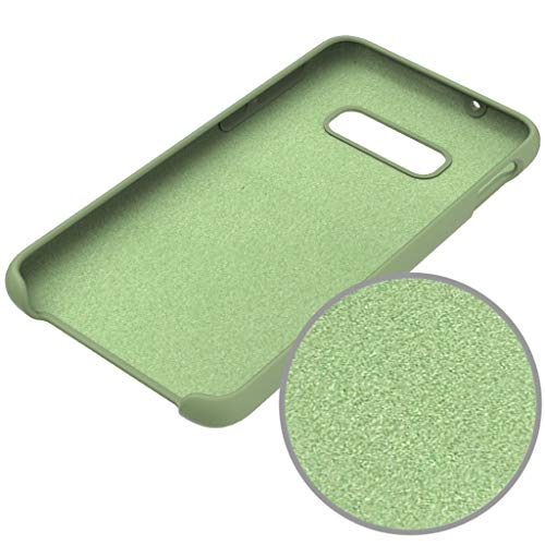 Bokoo Protect Case for Samsung Galaxy S10 6.1 inch Ultra-Thin Silicone Leather Soft Case Cover (Army Green) - Thumbnail 5