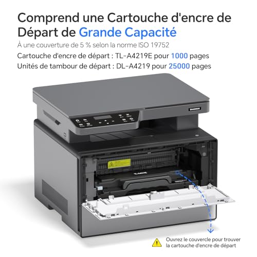 PANTUM BM4209DW Multifunction Laser Printer Copier Scanner, Black and White, Automatic Duplex Printing, Anti-Jam, USB & Wi-Fi, Airprint/Mopria APP