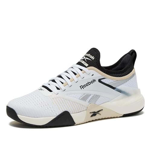 Reebok Nano Court Sport Men's Pickleball or Tennis Shoes for Men, Footwear White/Black, 7.5 at Amazon