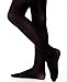 Danskin Big Girls' Microfiber Footed Tight, Black, L (12/14)