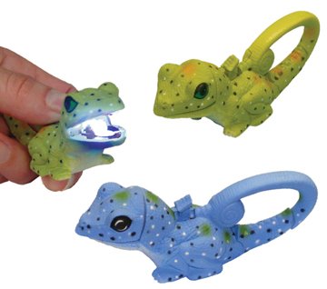 Lifelight Animal Carabiner Flashlight - Green Lizard | Cute Animal Keychain Lights