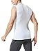 Tesla TM-MUA05-WHT_Small Men's R Neck Sleeveless Muscle Tank Dry Compression Baselayer MUA05