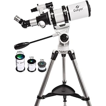 Gskyer Telescope, 80mm AZ Space Astronomical Refractor Telescope, German Technology Scope