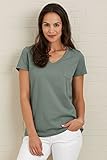 Fair Indigo Fair Trade Organic Relaxed Pocket V-neck Tee